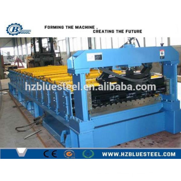 High Speed Color Steel Step Roof Tile Making Machine Price / Corrugated Roof Roll Forming Machine